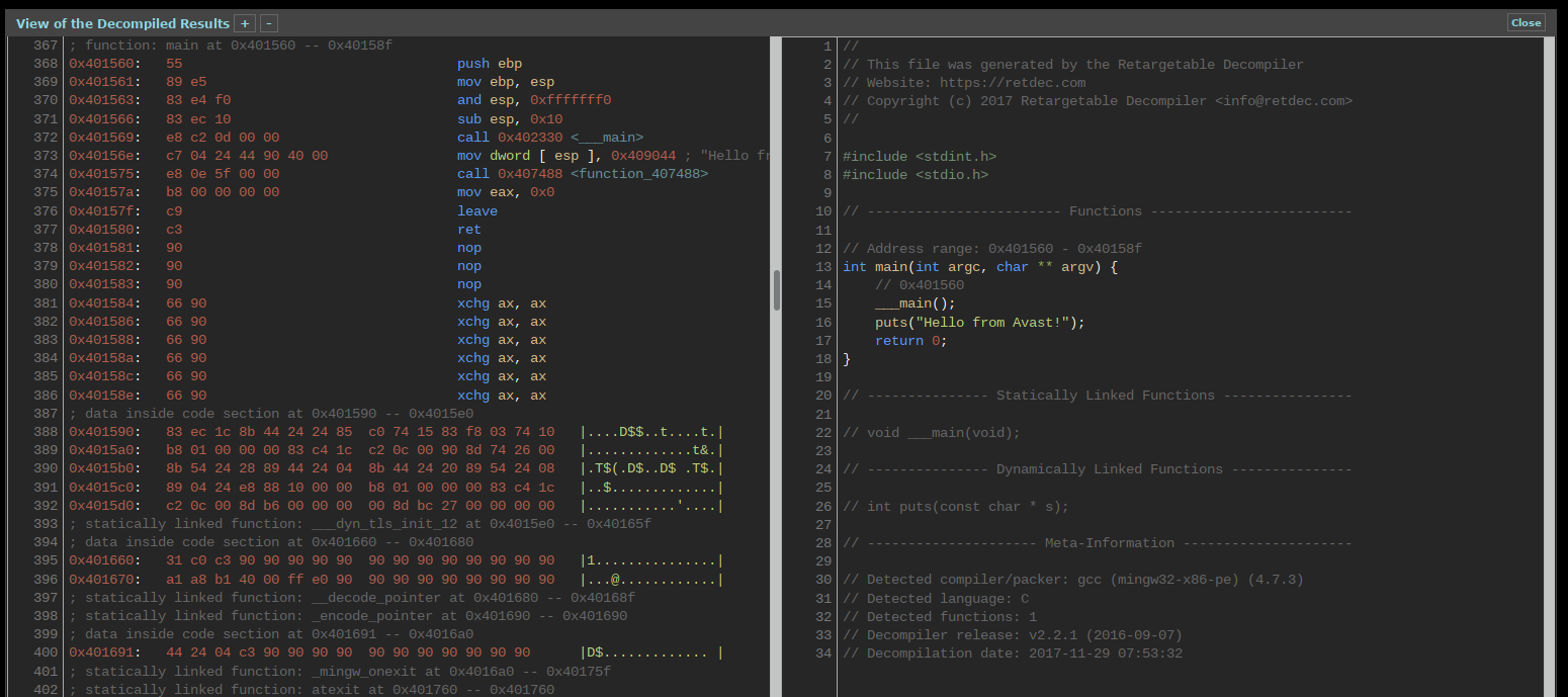 Avast launches open-source decompiler for machine code