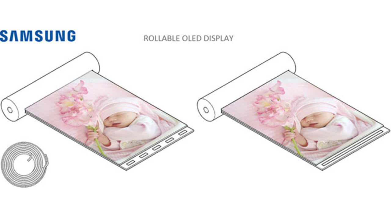 Samsung patent shows device with rollable screen and fingerprint sensor