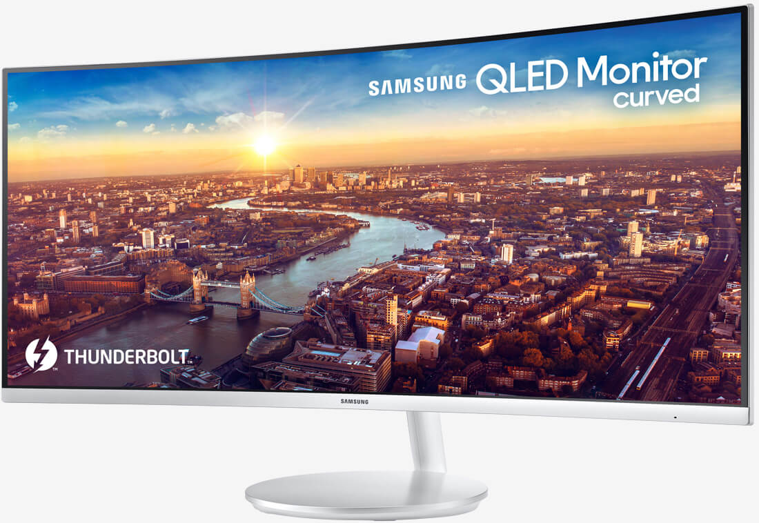 Samsung's new 34-inch curved monitor features Thunderbolt 3 connectivity