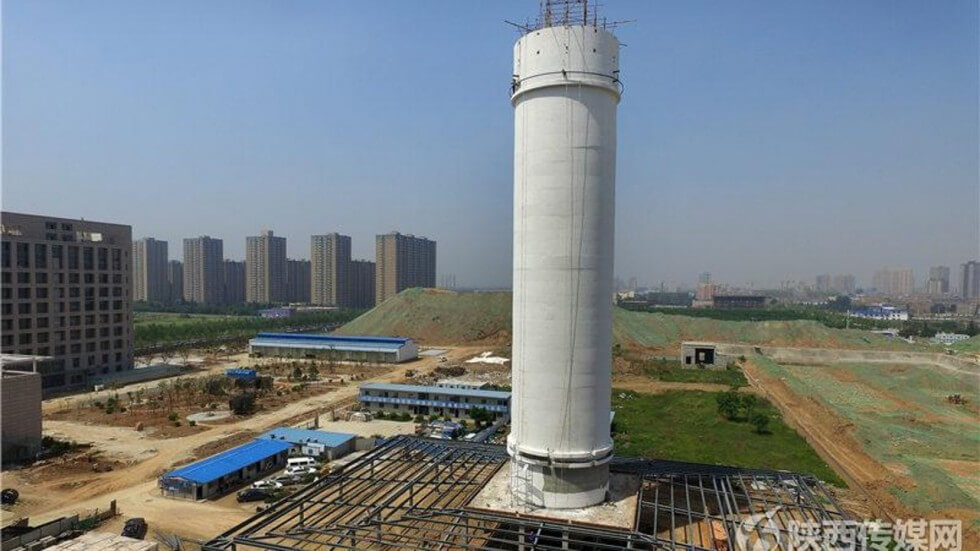 China's 328-foot air purification tower is helping fight the country's smog problem
