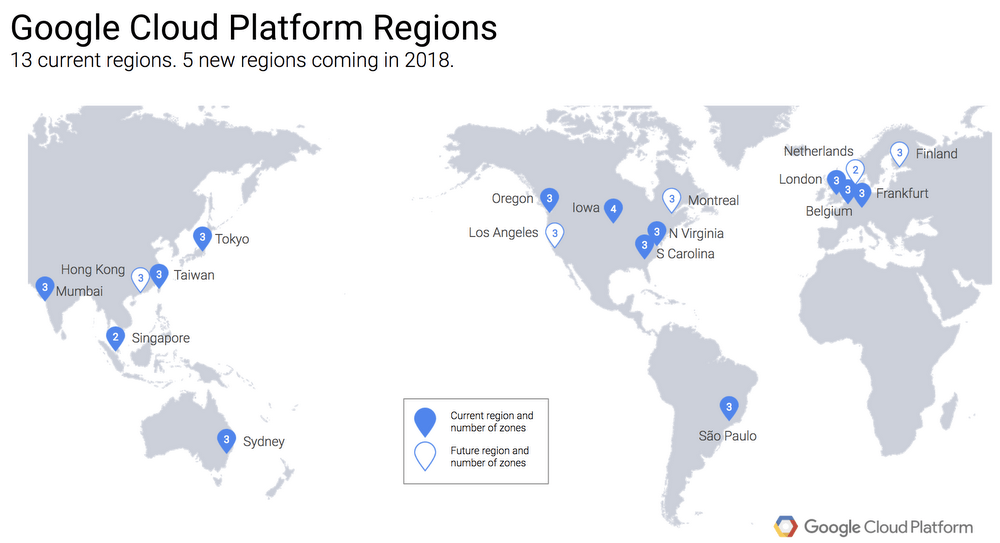 Google is building three more undersea cables, adding new zones for improved cloud infrastructure