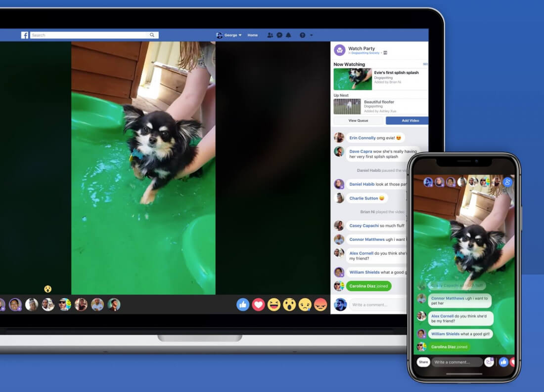 Facebook is testing a group video viewing feature