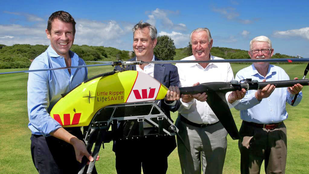 Little Ripper lifeguard drone rescues stranded swimmers in Australia
