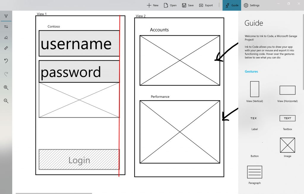 Microsoft Garage's experimental 'Ink to Code' project can turn sketches into app prototypes