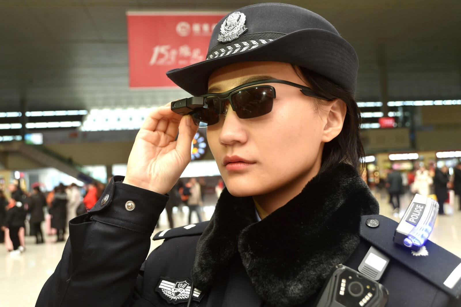 Chinese police are using glasses with facial recognition tech to scan people's faces