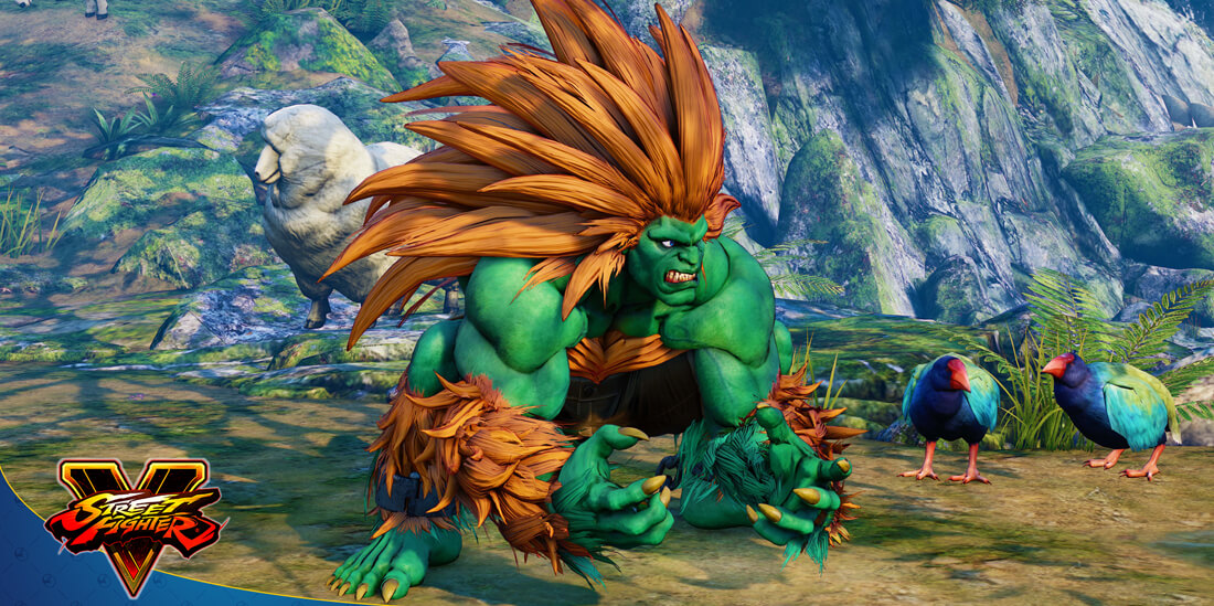 Vídeo de gameplay do Blanka no Street Fighter V