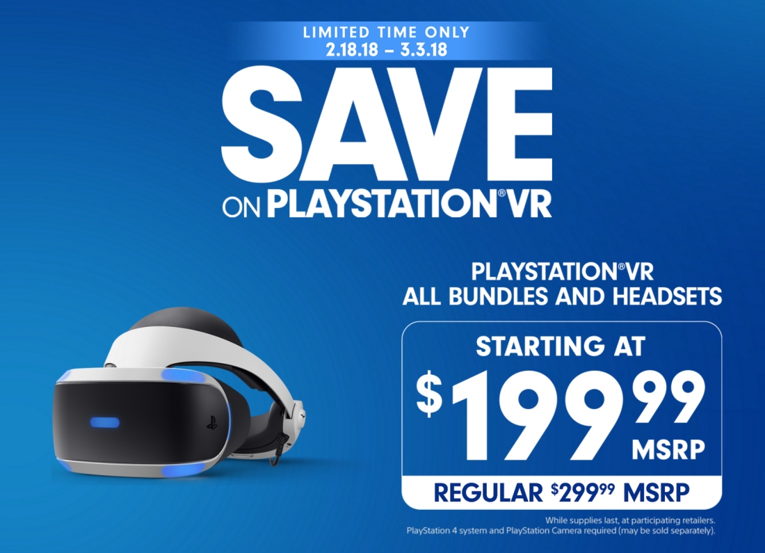 Sightseeing nikotin indgang Sony's PlayStation VR holiday pricing returns with bundles starting at $199  | TechSpot