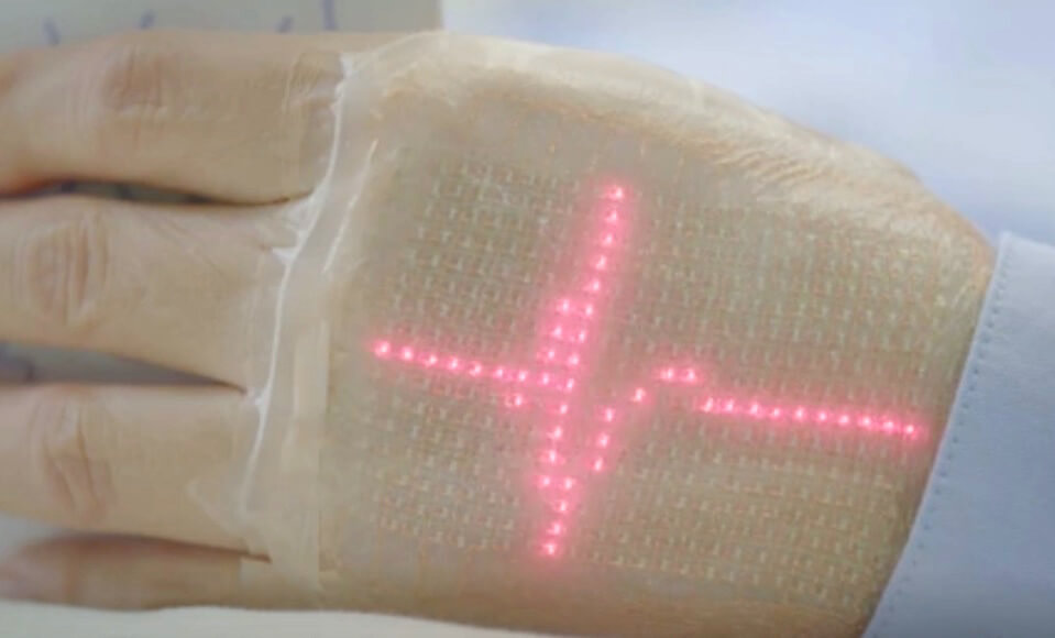 Researchers show off electronic skin that displays users' health stats