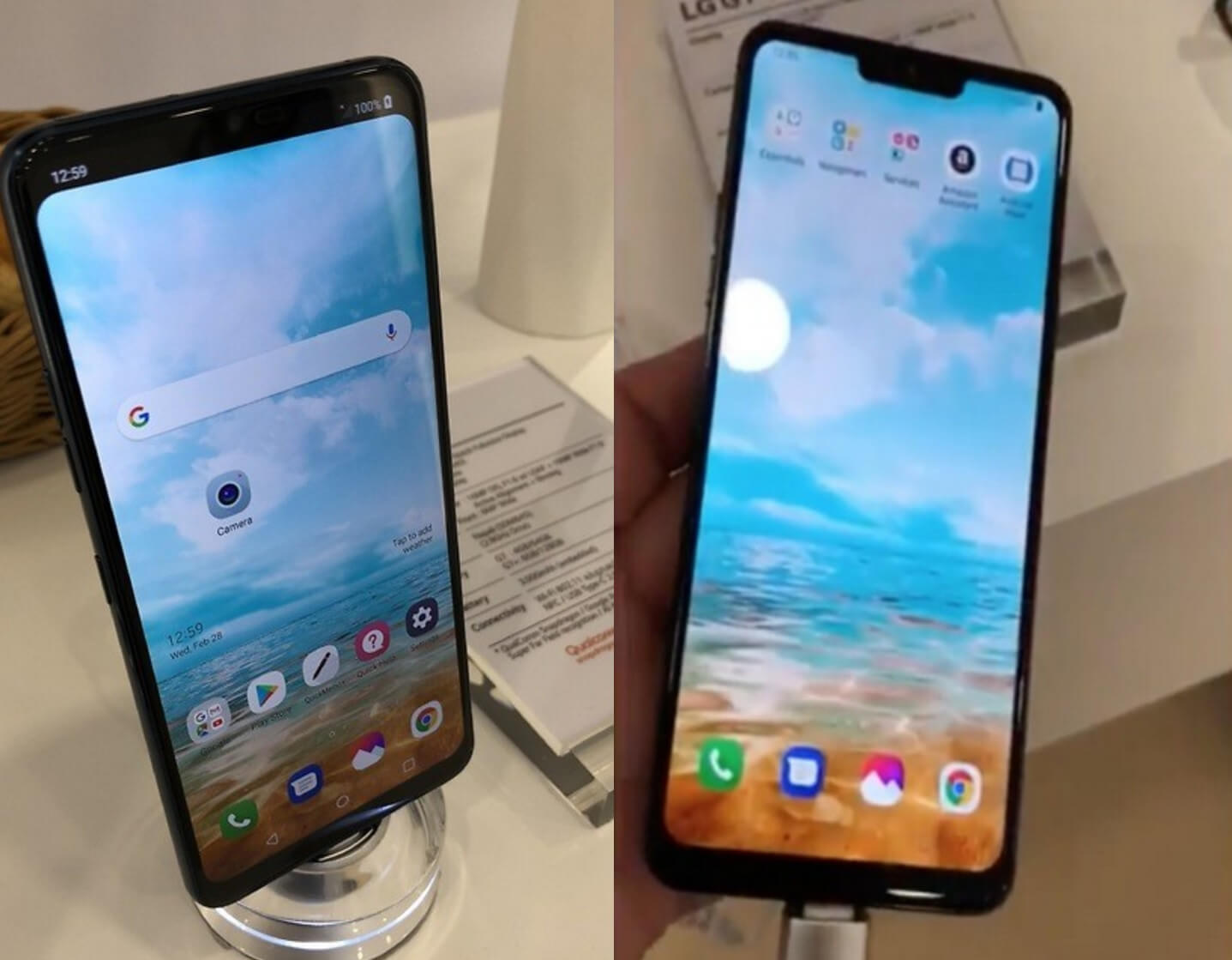 Supposedly canceled LG G7 makes an appearance using iPhone X-style notch