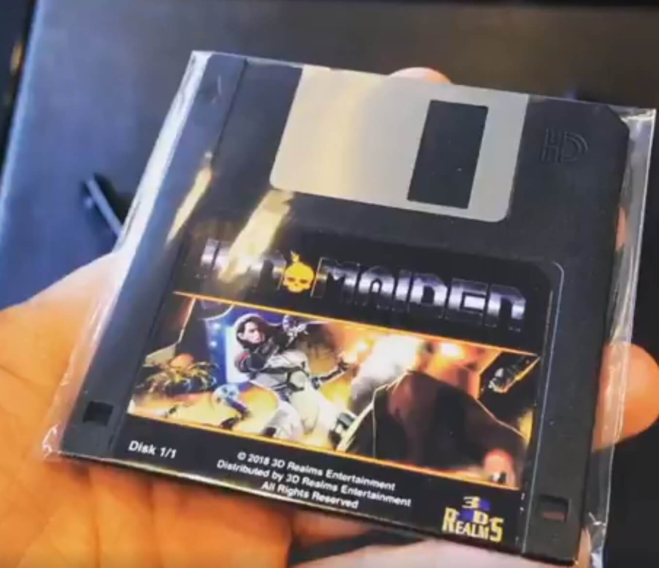 Ion Maiden is being released on a very special 'floppy disk'