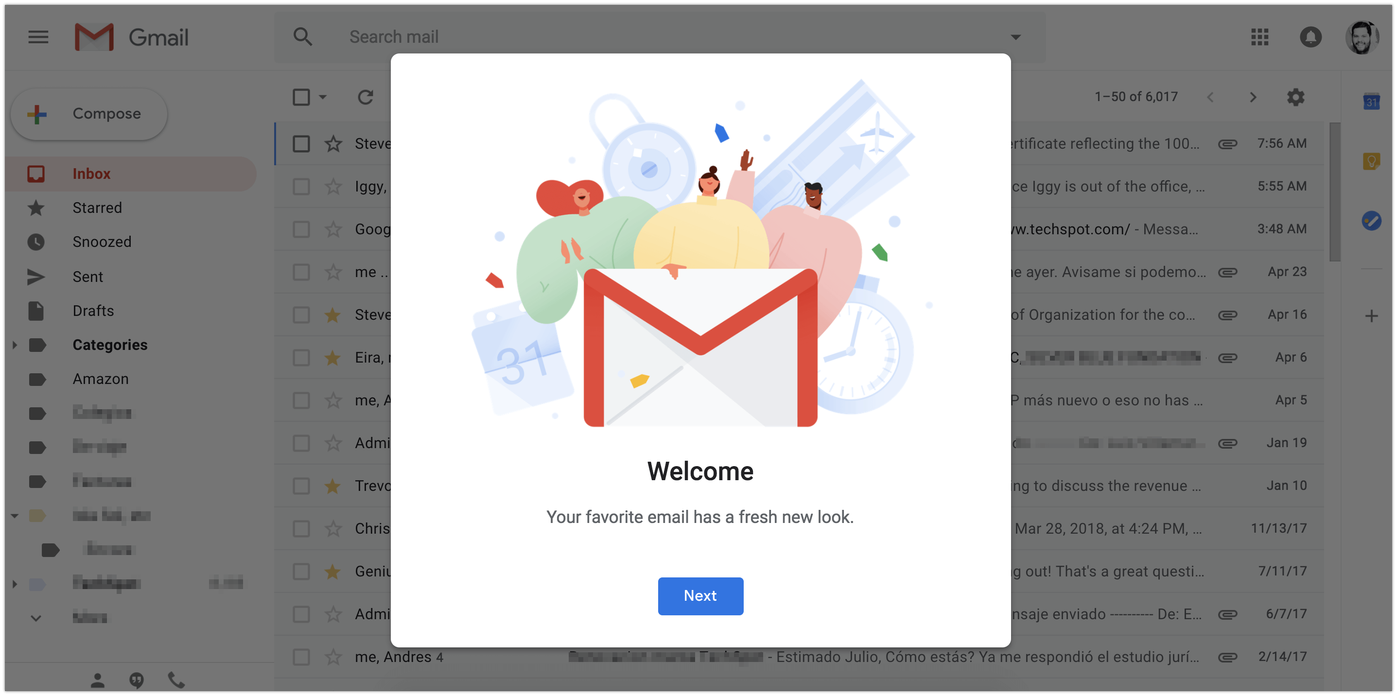 Google's Gmail update has arrived selfdestructing messages, snooze