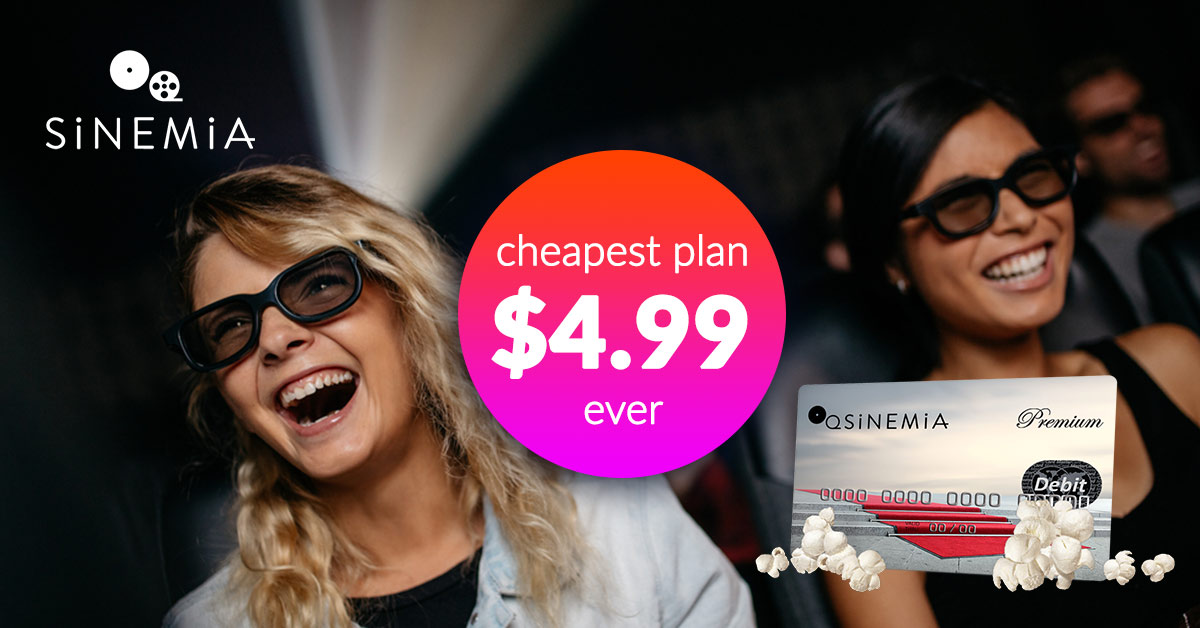 MoviePass competitor Sinemia launches new plans starting at $4.99 per month