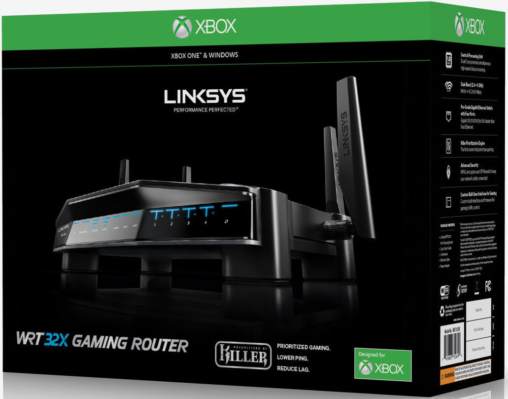 Linksys WRT32XB router prioritizes gaming traffic