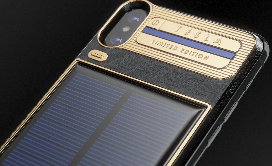 $4300 iPhone X with attached solar charger goes on sale