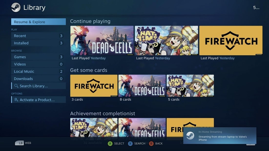 Streaming Game Pass via Steam Link on PC - Sometimes I Play Games