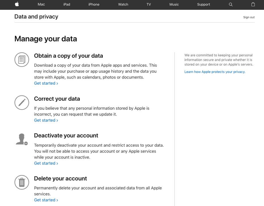 Details is correct. Apple-app-site-Association. Data privacy Day. Private Manager. How Apple Enterprise account look