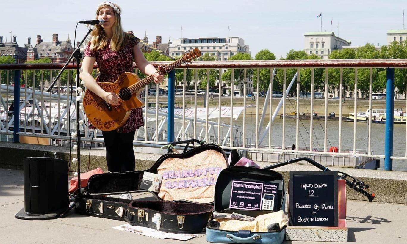 London street performers are now accepting contactless payments
