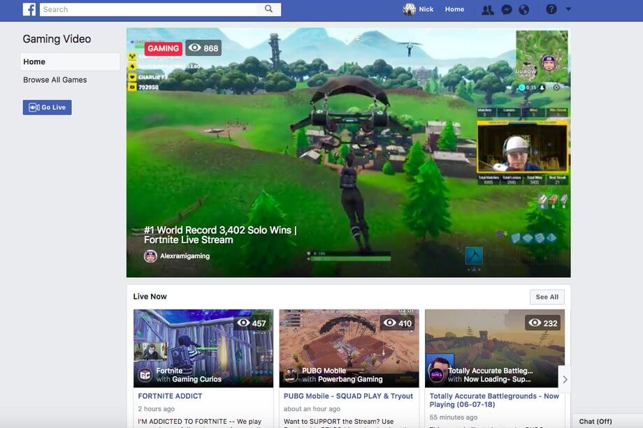 Facebook Wants To Take On Twitch And With Its New Game Streaming App