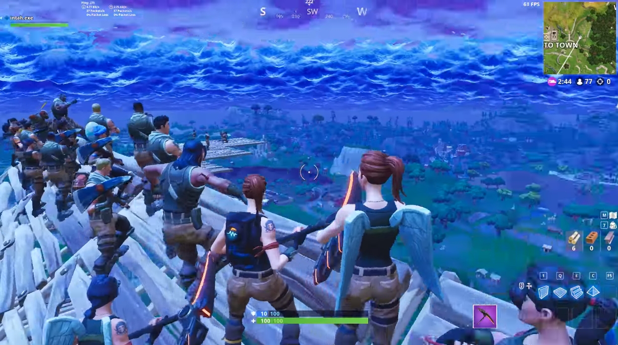 Fortnite player sabotages rocket launch viewing party, now holds record for solo kills