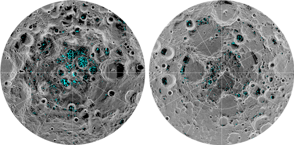 Scientists confirm the existence of water ice on the Moon's surface for the first time