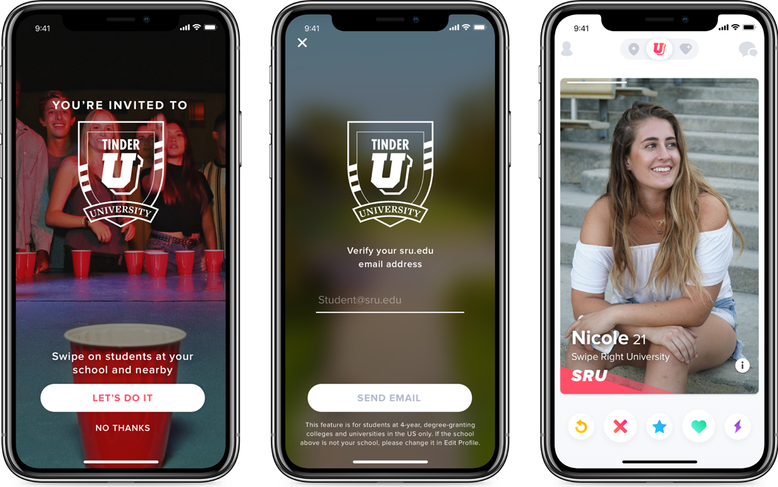 Tinder's latest feature is only for college students