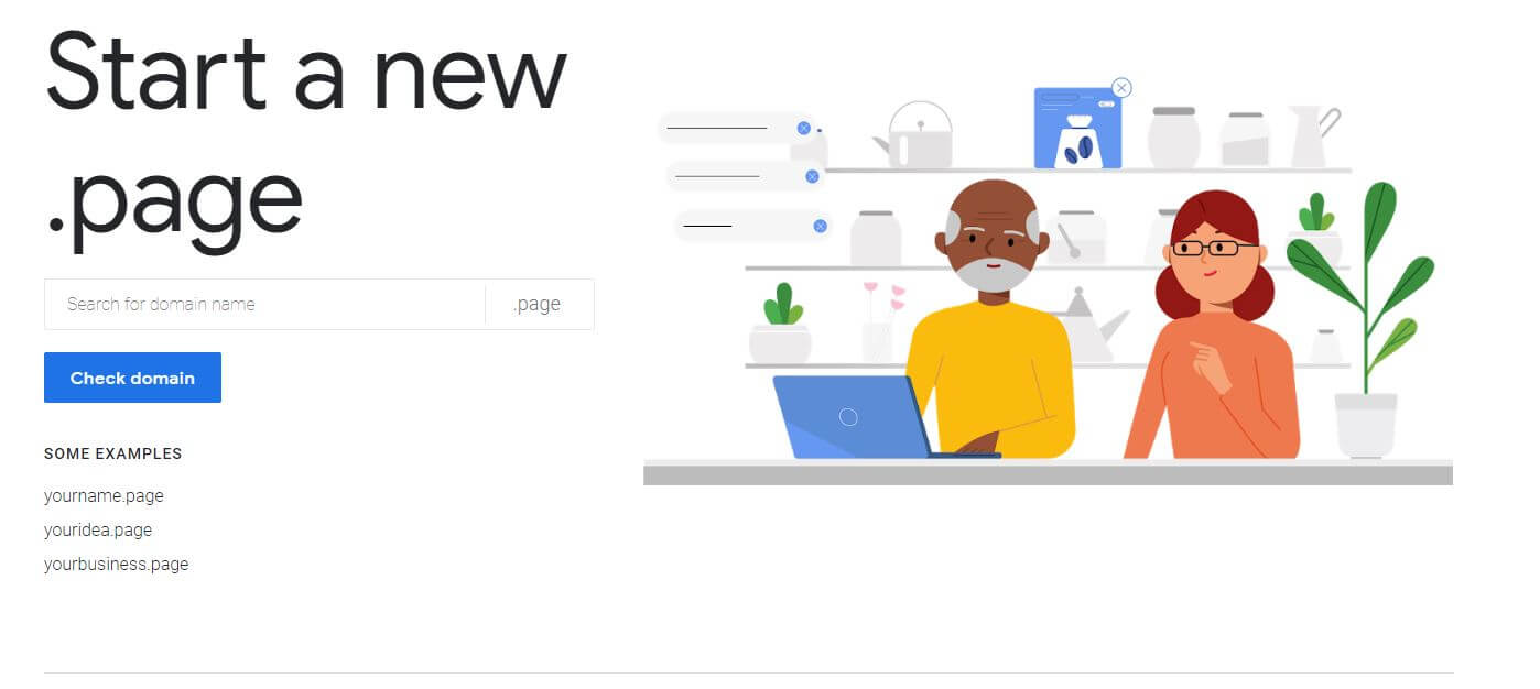 Google .page TLD now on pre-order