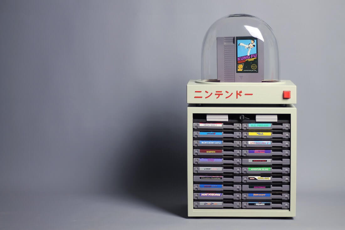 Love Hultèn's latest creation is an NES that beautifully displays the game cartridge