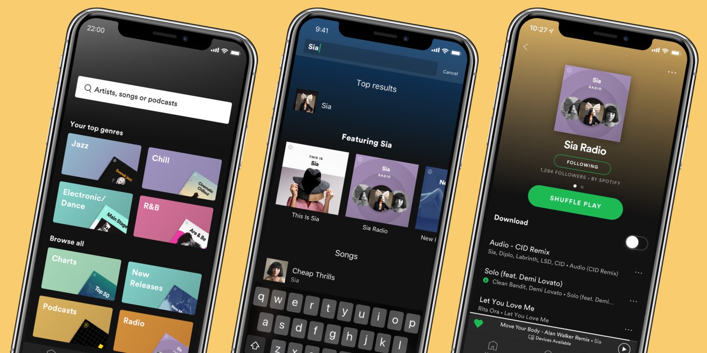 Spotify Premium adds personalized artist radio stations, improved search and more