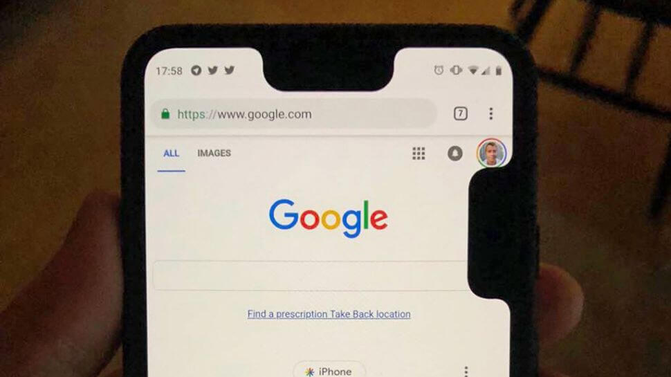 Pixel 3 XL bug adds second notch to screen