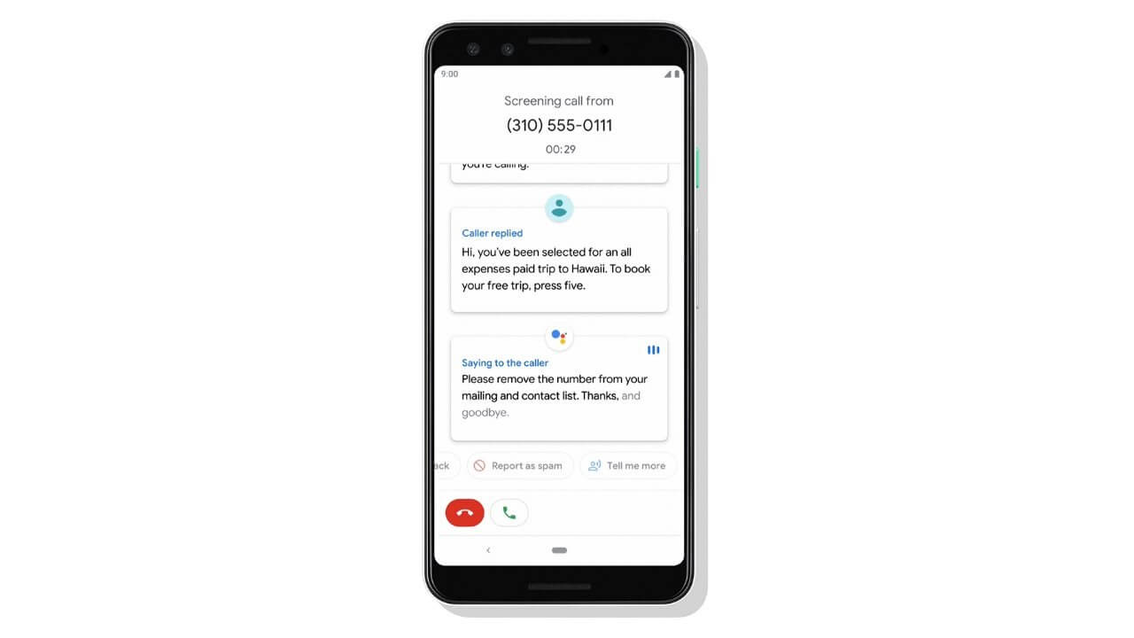 Google Pixel devices will be able to auto-transcribe screened calls by 2019