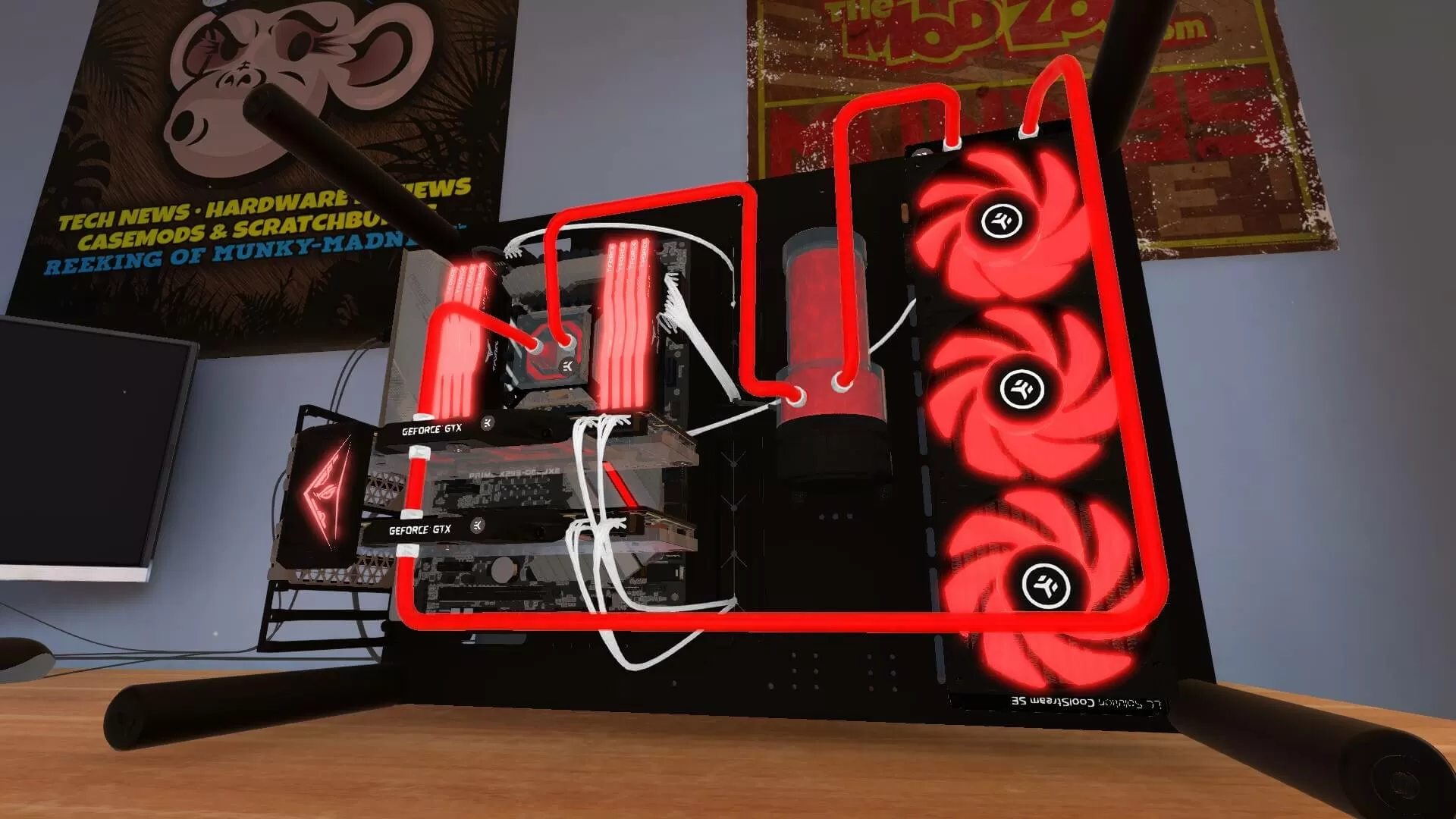 PC Building Simulator exits Steam Early Access, adds Nvidia hardware