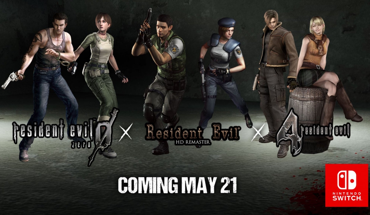 Three Resident Evil classics land on Nintendo Switch on May 21