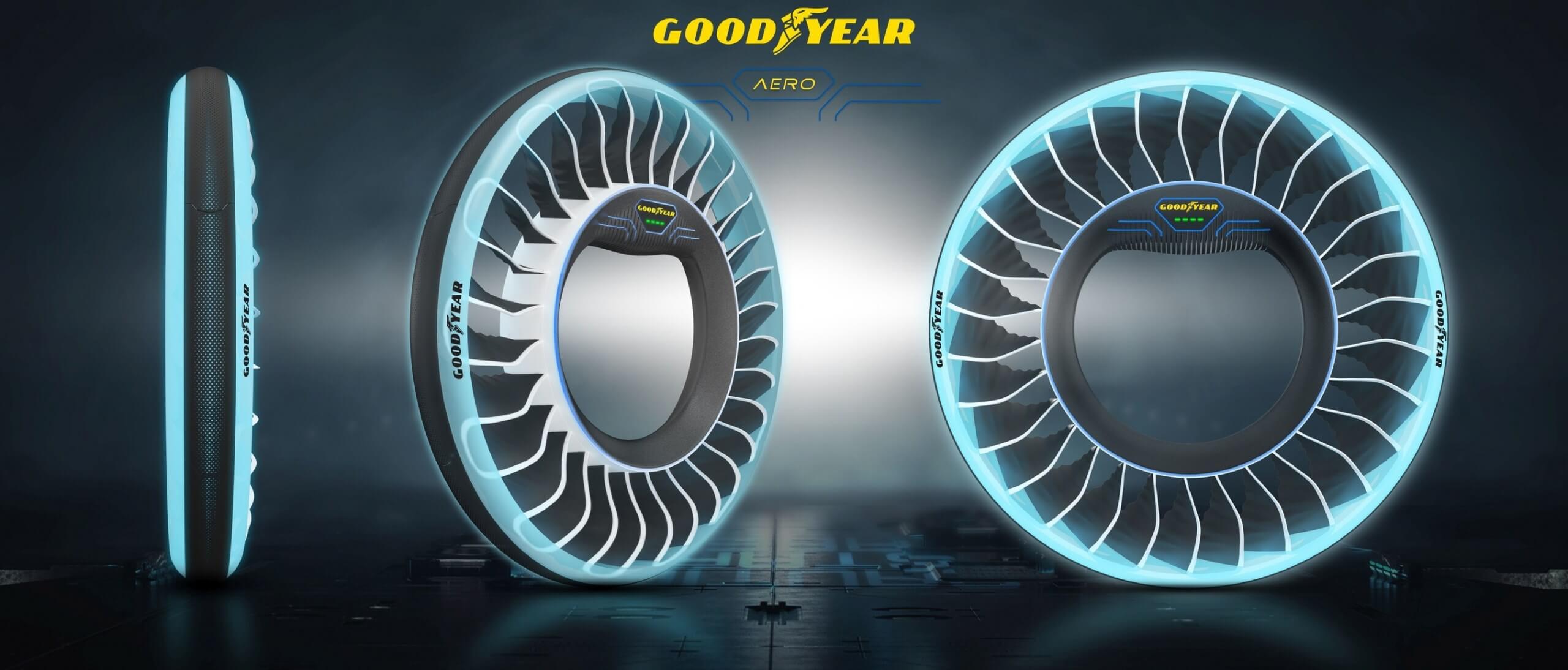 Goodyear's Aero concept tire lets autonomous flying cars move seamlessly from ground to air