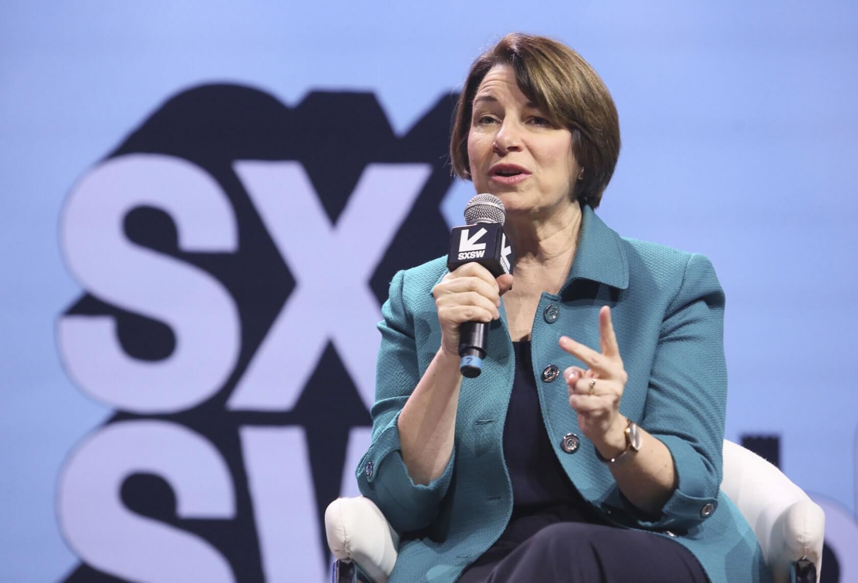 Senator Amy Klobuchar floats idea of taxing companies that profit from user data