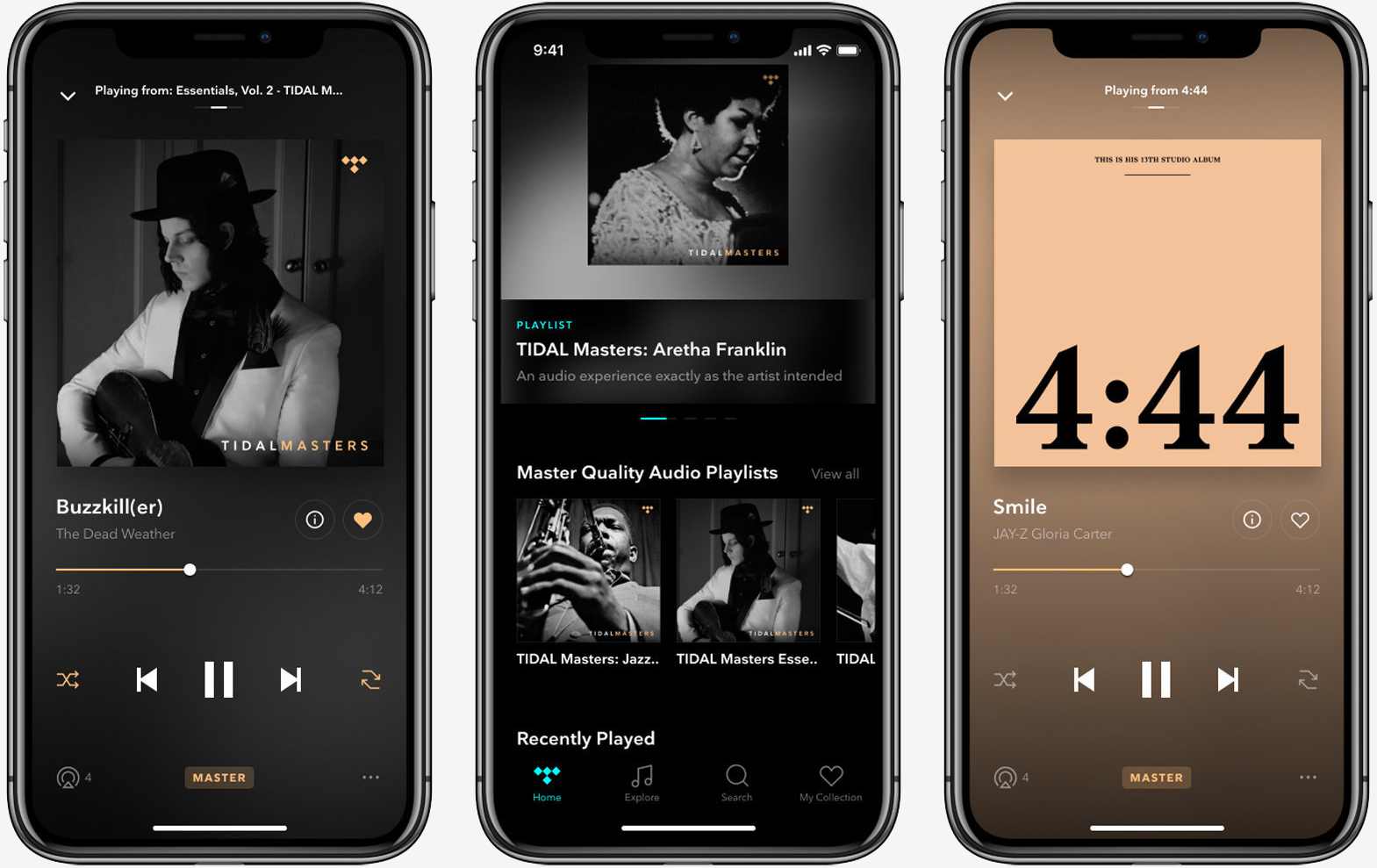 Tidal master-quality tracks are now available on iOS