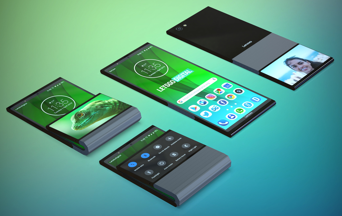 Lenovo's foldable smartphone patent visualized