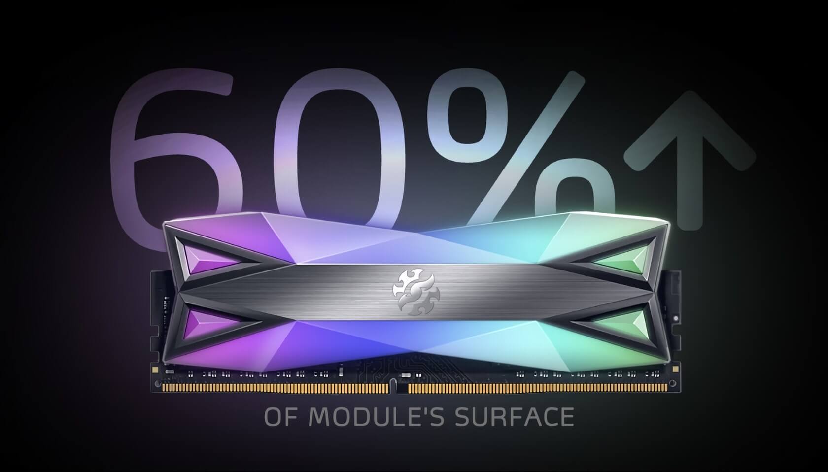 Adata shows off 'diamond-cut' RGB-covered DDR4 RAM kit