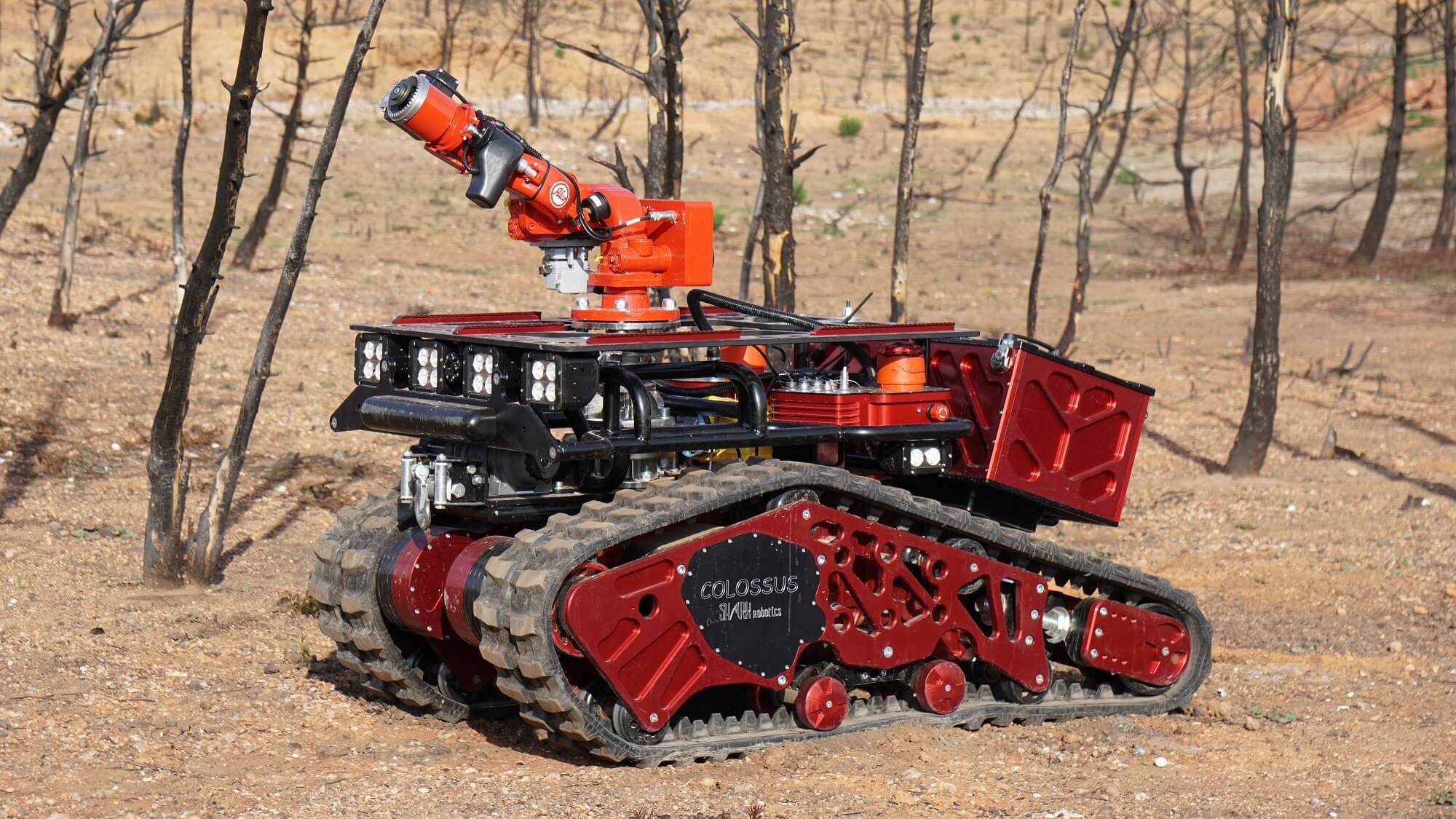 A firefighting robot called Colossus helped battle the Notre-Dame blaze
