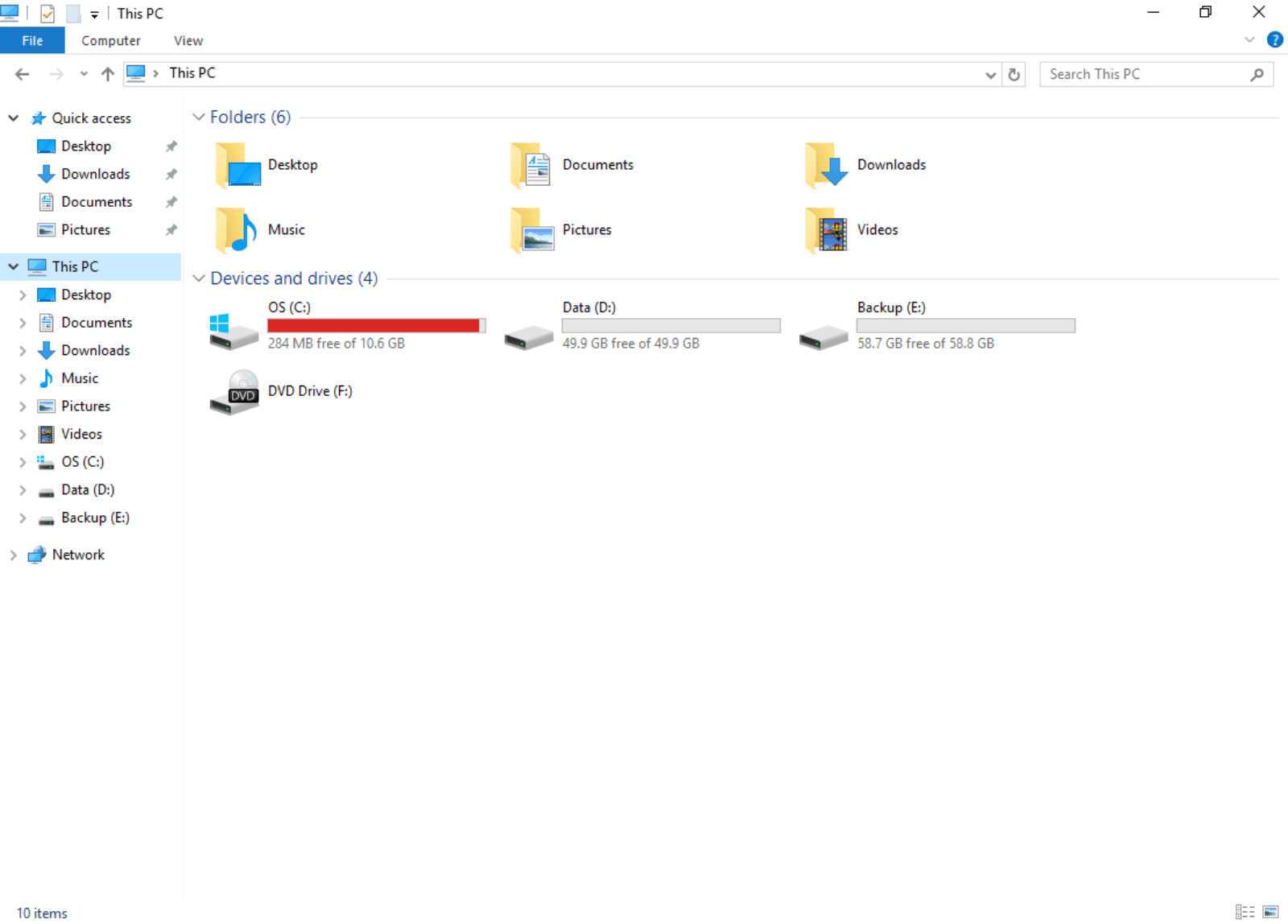 Windows 10 now requires a minimum of 32GB storage space