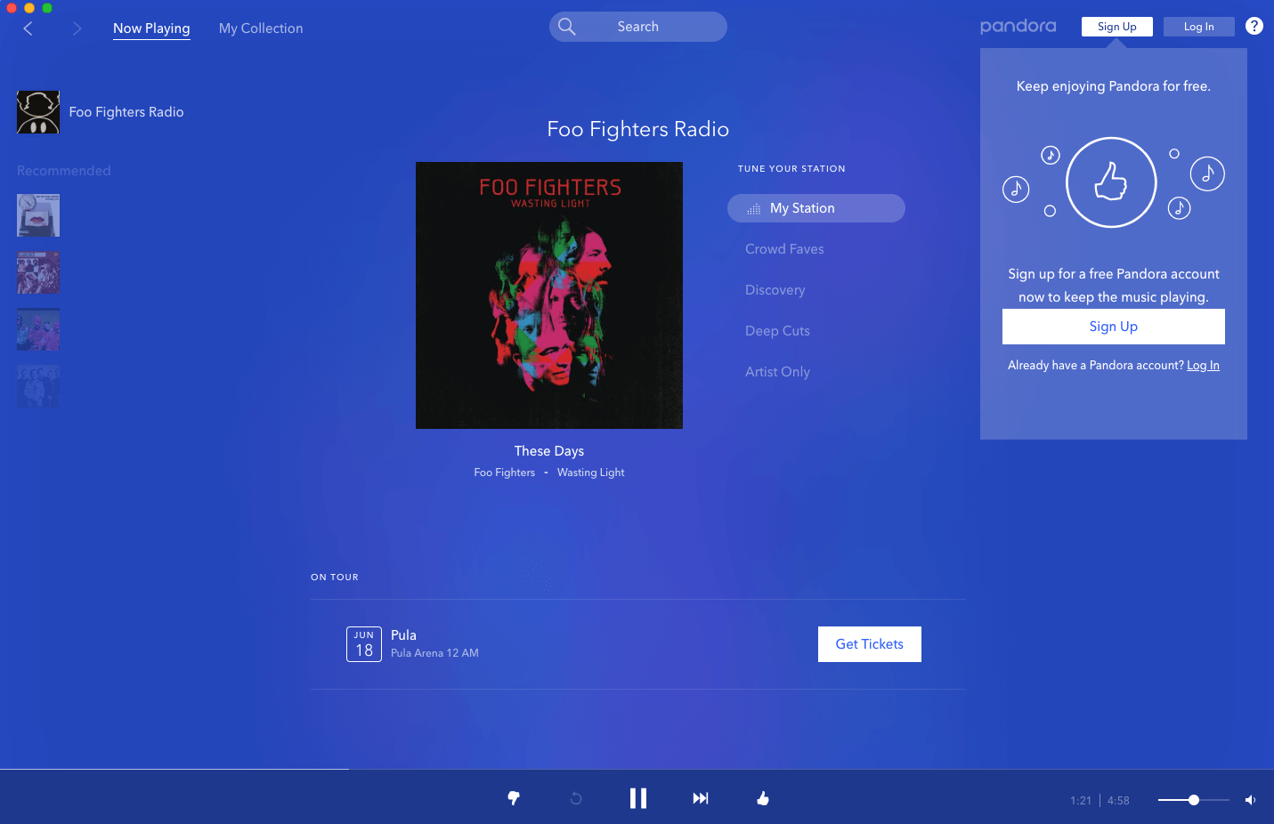 stream pandora on mac