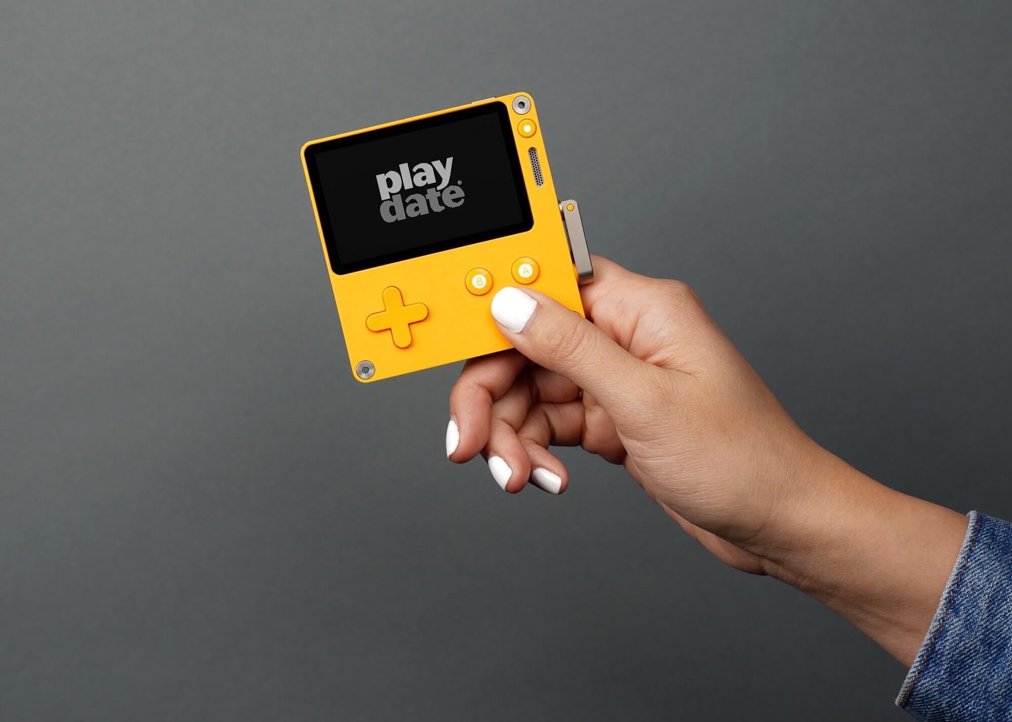 Check out the Playdate, a retro-style handheld that features a crank controller