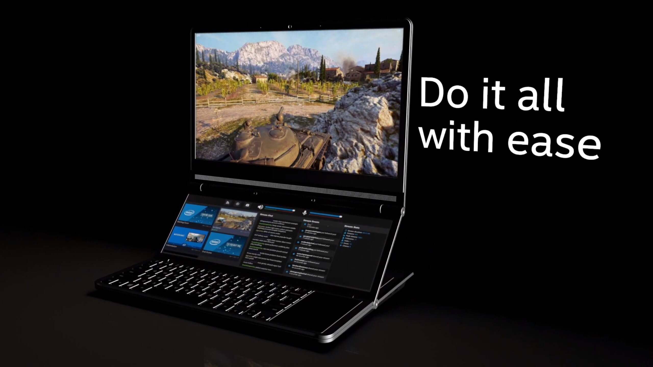 Intel laptop. Асус дуал ноутбук. Ноутбуки с двумя экранами Интел. Лаптоп с 2 раздвижными экранами. Intel Honeycomb Glacier.