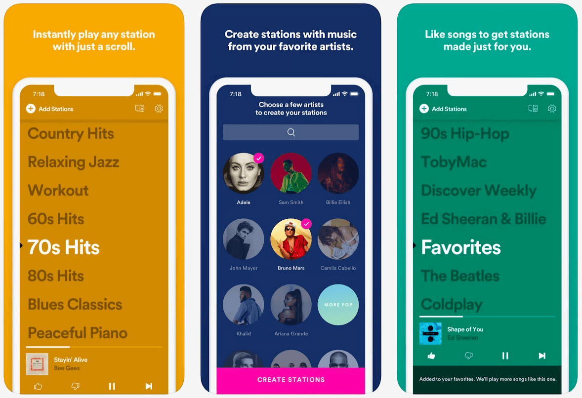 Stations, Spotify's lean-back listening app, arrives in the US