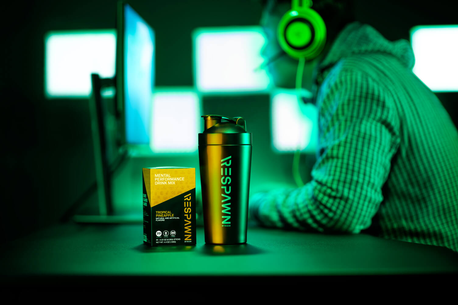 Razer's Respawn drink mix is meant to heighten mental performance while gaming