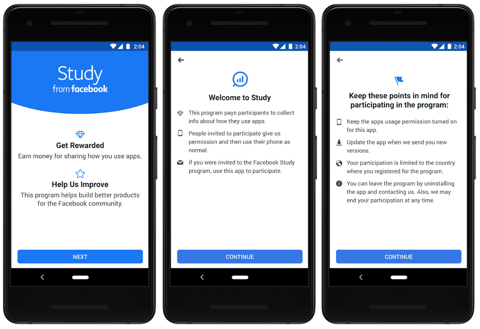 Study from Facebook is a research app that will pay you in exchange for your data