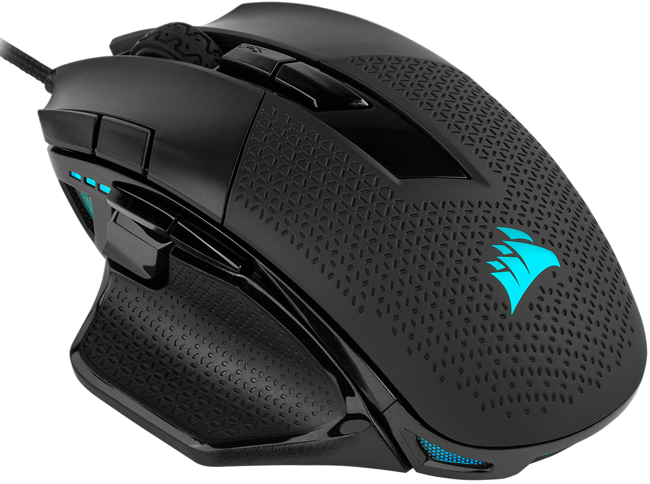 Corsair's Nightsword RGB gaming mouse detects its center of gravity in real time