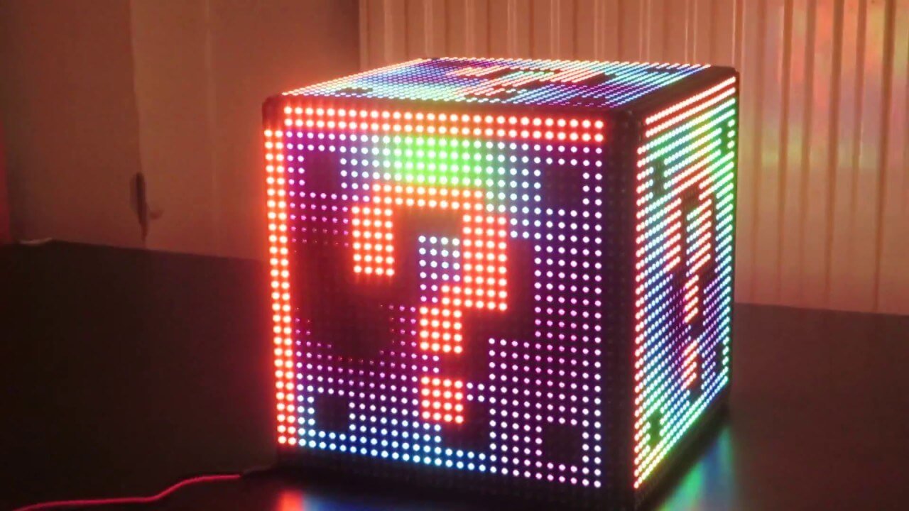 Pixxl Cube is a six-sided display powered by Raspberry Pi that can run a maze game