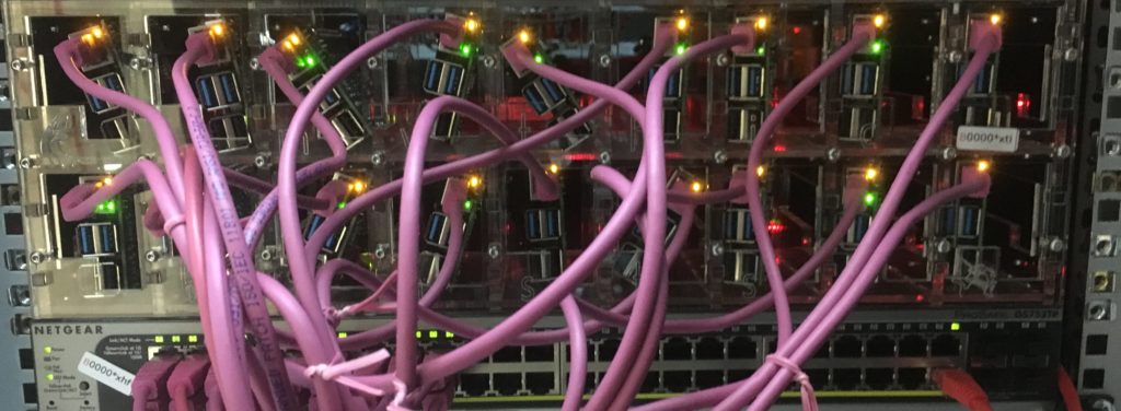 A Raspberry Pi 4 cluster is powering the tiny board's launch website