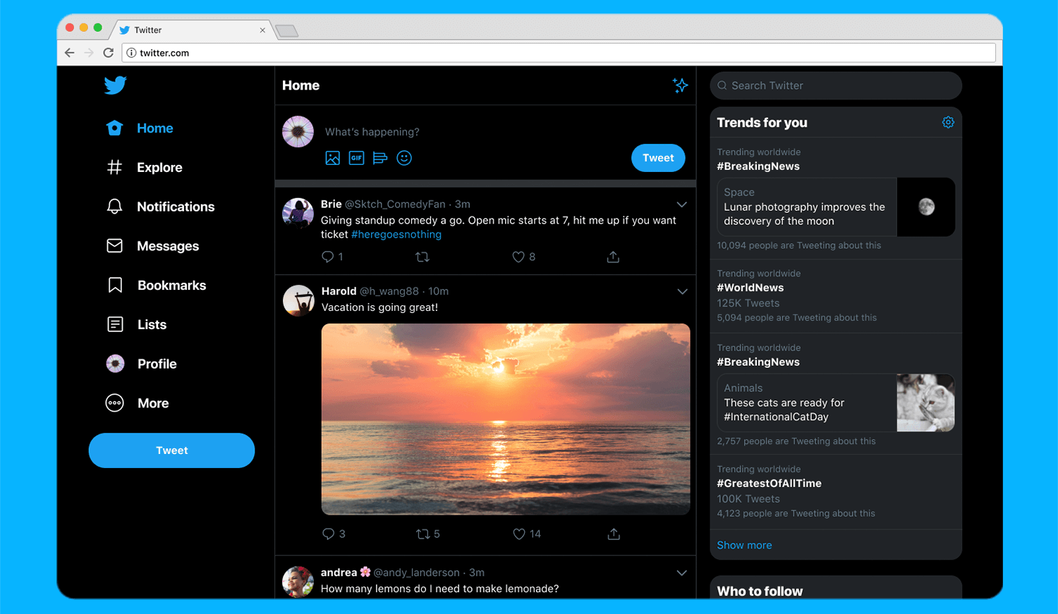 Twitter's web redesign is rolling out with easier navigation and a faster backend