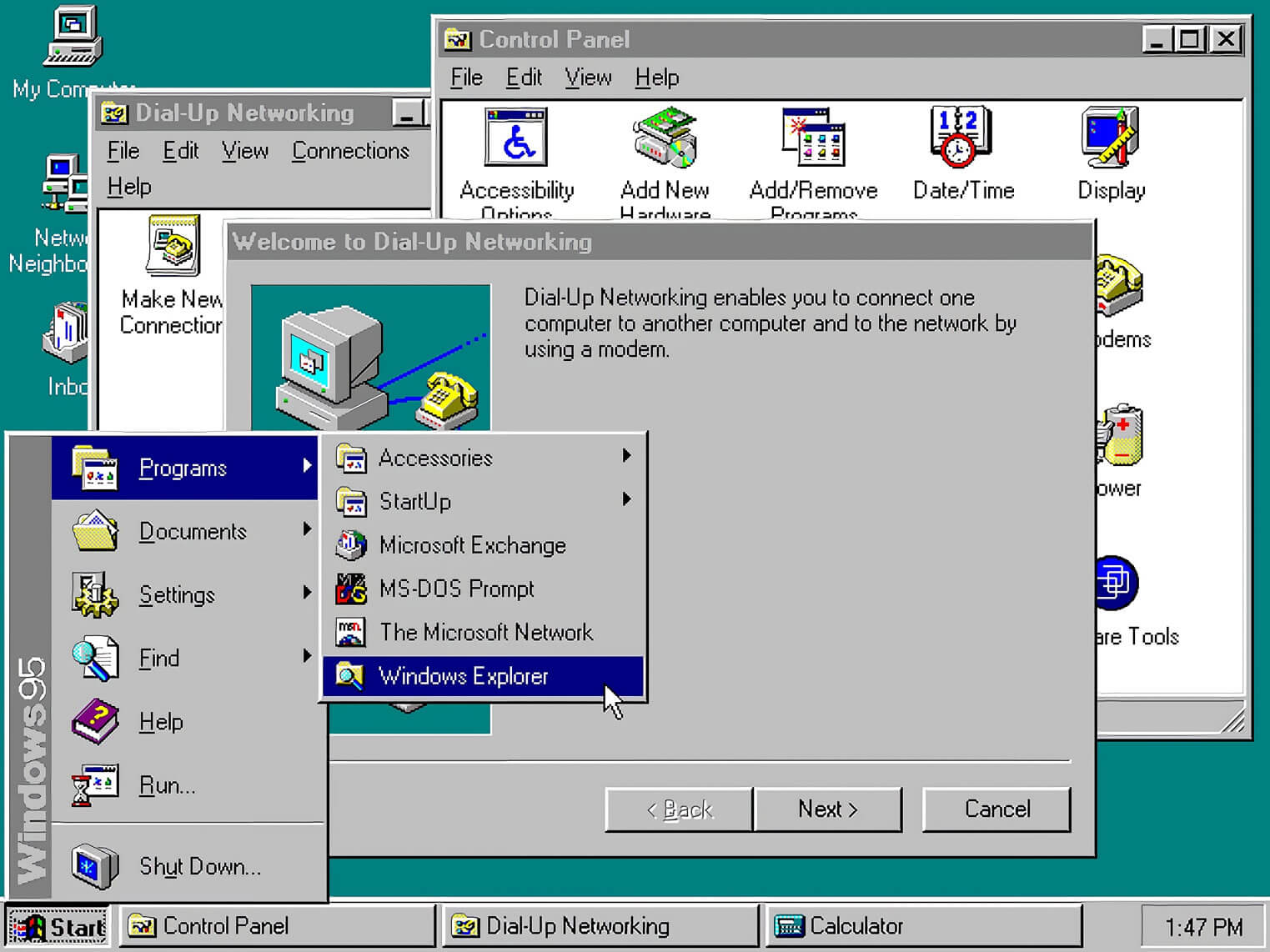 Wiggling the mouse in Windows 95 made the operating system faster
